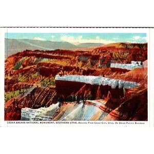 Cedar Breaks National Monument Southern UT Vintage Postcard SP17-23